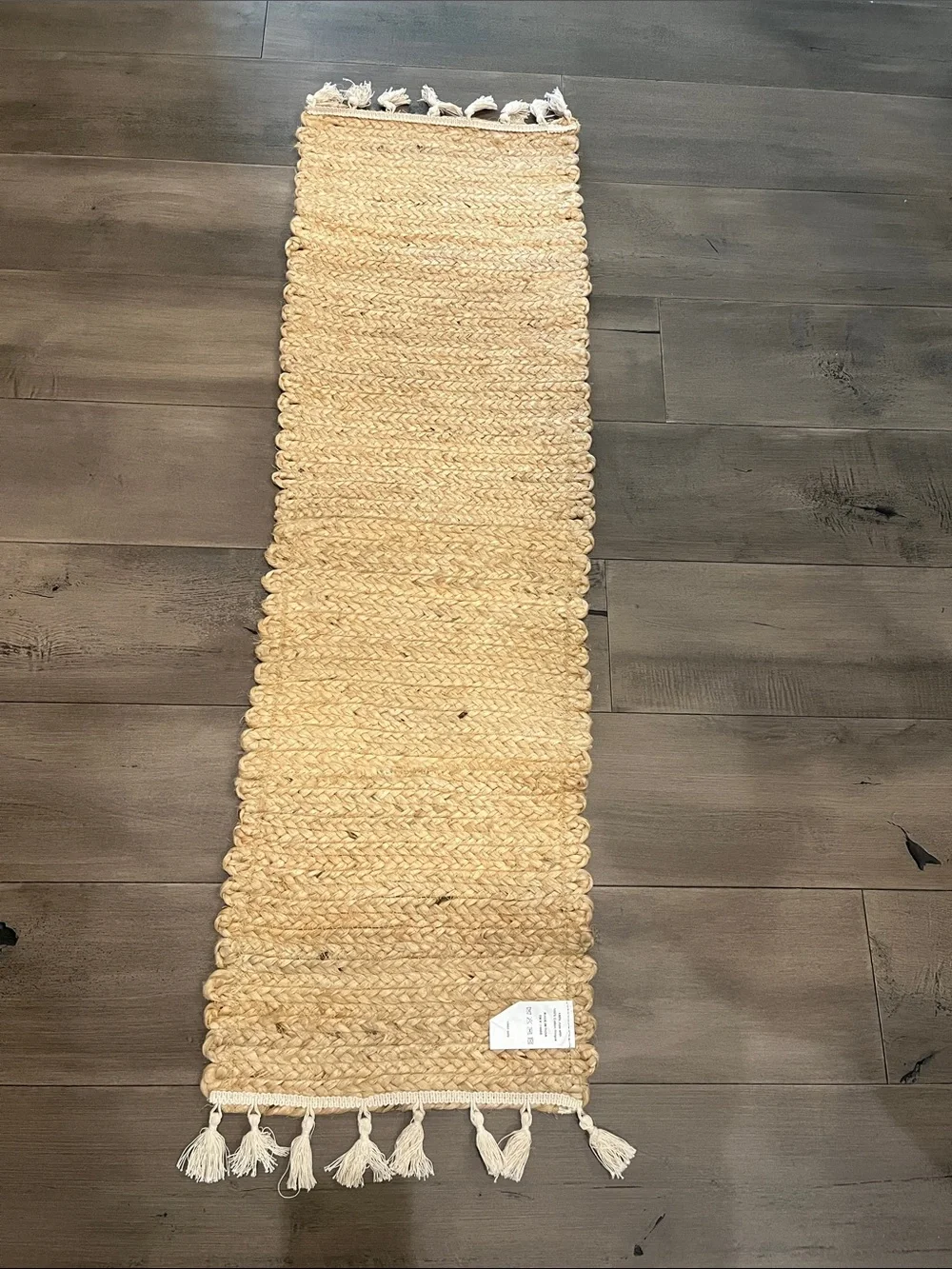 NEW Sullivan’s Natural Jute Table Runner with Tassels